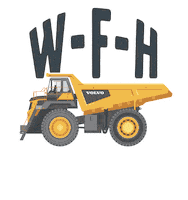 VCENA construction volvo construction equipment hauler Sticker