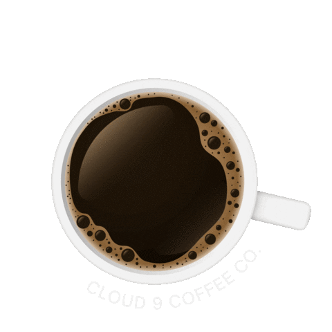 Cafe Caffeine Sticker by Cloud 9 Coffee Co.