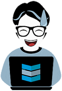 Laughing Sweat Sticker by STACKED MARKETER