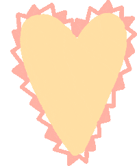 MadebyLilli love heart pink yellow Sticker