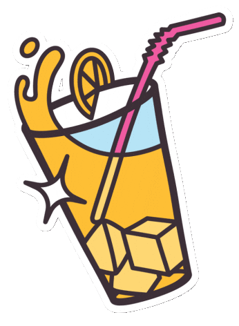 Glass Lemonade Sticker by Skokie Public Library