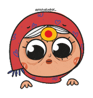 Old Woman Grandmother Sticker by Aisharashid_