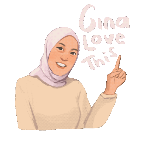 Hijab Love Sticker