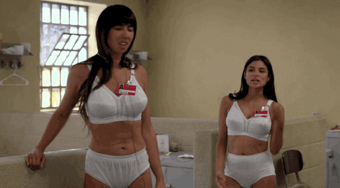wearing orange is the new black GIF by Yosub Kim, Content Strategy Director