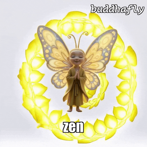 Enlightenment Calming GIF by BuddhaFlyJourney