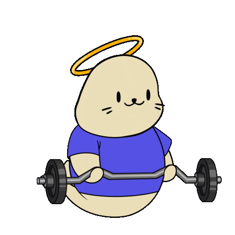 Work Out Fun Sticker by Sappy Seals Community