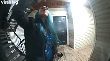 Doorbell Camera Records Drunken Request