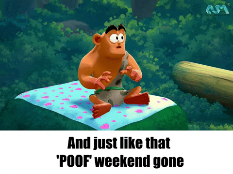Monday Mornings Weekend GIF by Aum