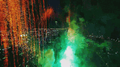fireworks flying GIF