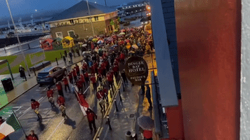 Band Leads St Patrick's Day Parade in Kerry