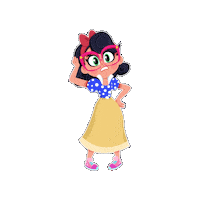 Confused Snow White Sticker by Cool School