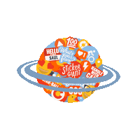 Space Largest Sticker Ball Sticker by StickerGiant