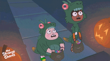 Ludo_Studio halloween running scared candy GIF