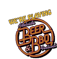 pouringbbf playingbbf Sticker by Adelaide Beer & BBQ Festival