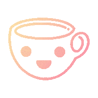 CANDP happy smile coffee color Sticker