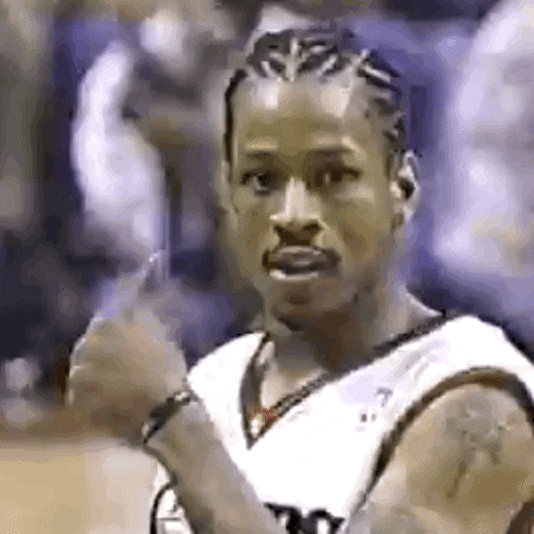 oakleyandallen giphyupload thumbs up allen iverson oakleyandallen GIF