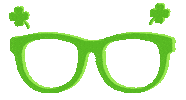 St Patricks Day Sunglasses Sticker