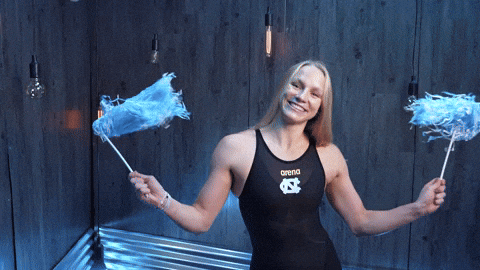 University Of North Carolina Swimming GIF by UNC Tar Heels