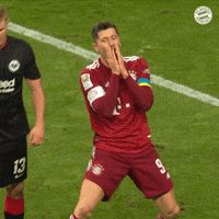 Robert Lewandowski Reaction GIF by FC Bayern Munich