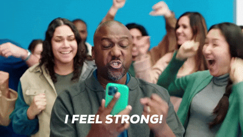 saquanstimpson-cunningham excited joy happiness screaming GIF