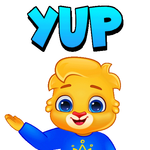 Uh Huh Yes Sticker by Lucas and Friends by RV AppStudios