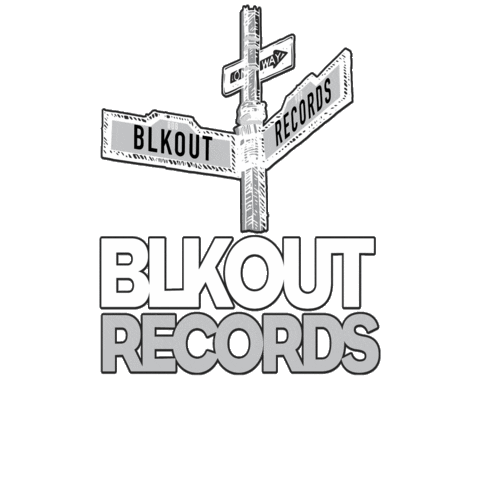 Black Out Techno Sticker by Tech Avenue Records