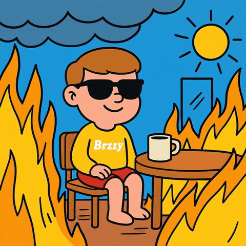 This Is Fine GIF by Brzzy