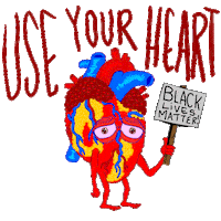 Black Lives Matter Love Sticker by Zachary Sweet