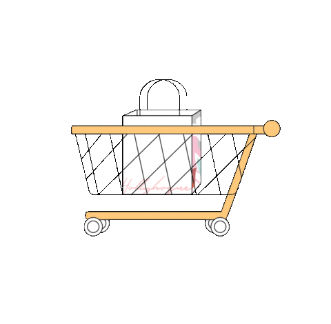 Shopping Cart Sticker by Hollyhoque