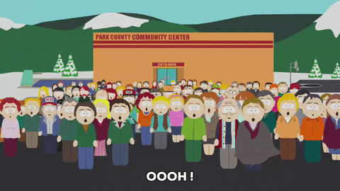 group of people realization GIF by South Park 