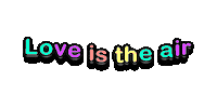 In Love Rainbow Sticker by Kamila Zaczek-Klimek