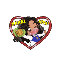 I Love You Heart Sticker by Mama's Lumpia LLC