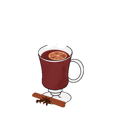 vaugraphics cup of tea hot tea hot drink steaming Sticker