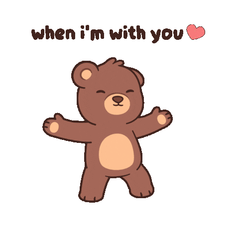 In Love Hug Sticker by BEARISH