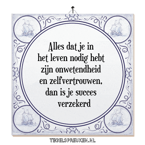 Humor Focus Sticker by Tegelspreuken.nl