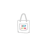 Shoplocal Jutebeutel Sticker by BVK Students Hannover