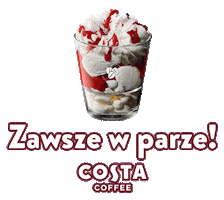 Flat White Latte Sticker by Costa Coffee Polska