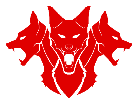 Red Dog Strongman Sticker by Cerberus Strength