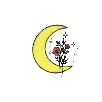 signbymam flower night day yellow Sticker