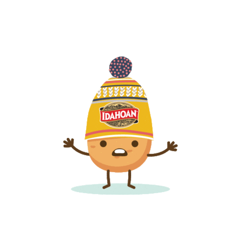 idahoanfoods winter confused annoyed cold Sticker