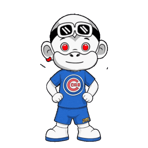 Sad Chicago Cubs Sticker by Zhot