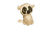 Library Lemur Sticker by Bókasafn Hafnarfjarðar