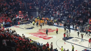 'Ole Miss' Fans Throw Trash on Basketball Court Following Loss Against Tennessee