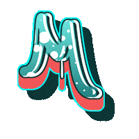 Street Art Typography Sticker by The3Flamingos