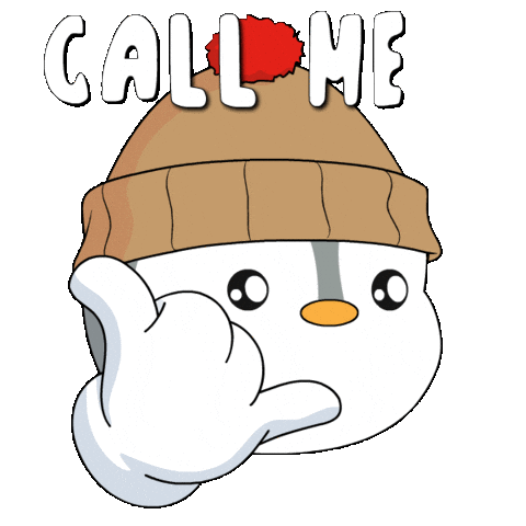 Call Me Phone Sticker by Pudgy Penguins