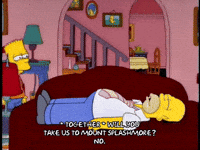 homer simpson sleeping GIF