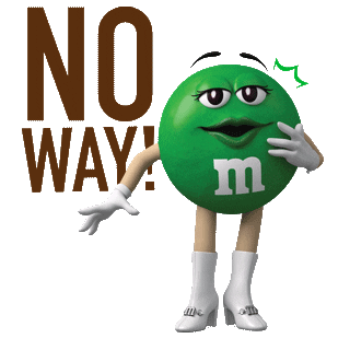 sassy no way Sticker by M&M’S Chocolate