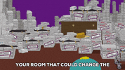 eric cartman mess GIF by South Park 