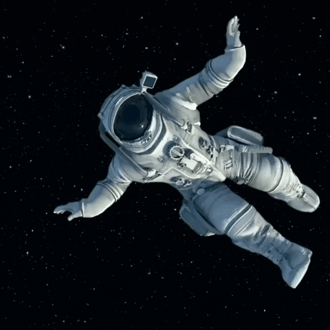 Happy Sunday Space GIF by Maria Johnsen