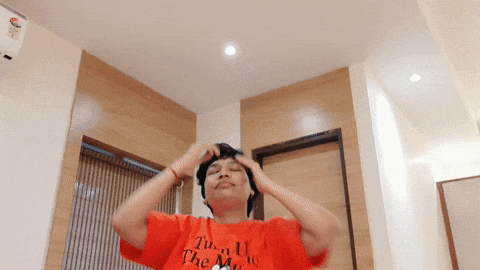 Girl Hair Flip GIF